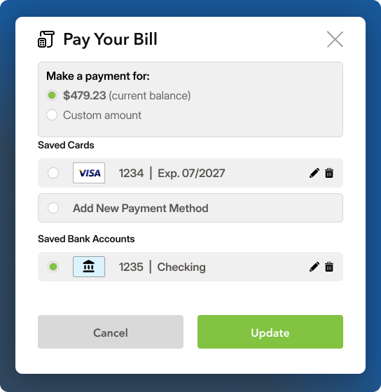 Payment Processing 1 Pay your bill