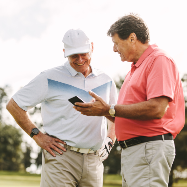 Guys checking out teesnap app